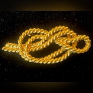 Anne Klein Twisted Gold Plated  Maritime Brooch